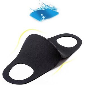 Zacht Mondkapje Zwart van 100% Foam | Set van 3 | Wasbaar | Herbruikbaar | Afwasbaar | Niet-Medisch Mondmasker