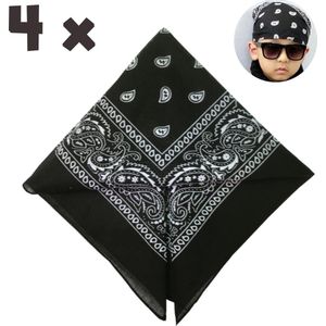 Originele Boerenzakdoeken zwart - Heren - Tissues - Hoofdband - Bandana's - 100% Katoen - Wasbaar