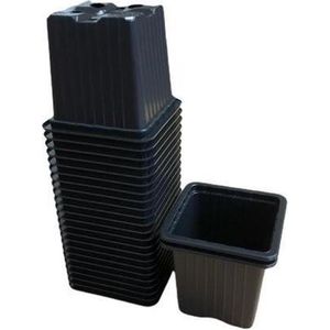 Kweekpot zwart - 7x7x6cm (25 stuks)