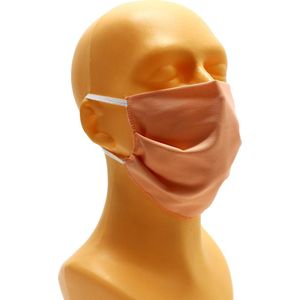 3x Mondkapjes - Roze - OEKO-TEX 100 - Herbruikbaar - Wasbaar - Dubbellaags - Modieus Zalmroze - Niet Medisch Mondmasker