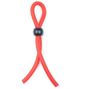 PleasureBox rood verstelbare cock ring stevigere erecties