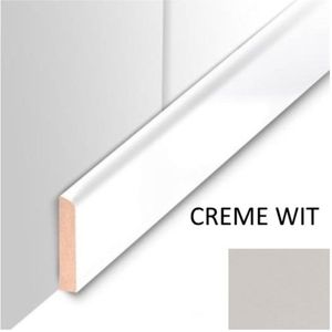 Plafondplint MDF Sanimex Crème Wit 260 cm x 4 cm x 8 mm