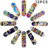 Fingerboard - 12 stuks - Uitdeelcadeau - Mini Skateboard - Vinger Skateboard