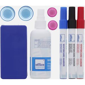 Office Essentials whiteboard markerset | 9 DELIG |  markers, reiniger, wisser en magneten