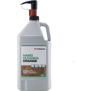 MACO Handcleaner Orange 4l fles + pomp - handzeep - garage zeep - handreiniger