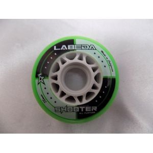 Skate wielen Labeda 72 MM groen shooter all purpose 4 pack