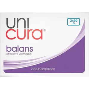 Unicura Balans anti-bacterieel Zeeptablet Balance - 2  x 90 Gram 1 pack