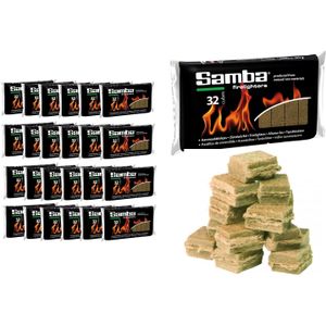 Samba Bruine Aanmaakblokjes - Omdoos 768 Stuks voor BBQ/Vuur