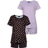 Vivance Dreams Shorty, (4 tlg., 2 Stück), mit Sternedruck