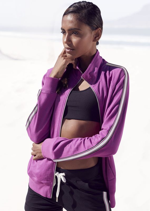 H.I.S Sweatjacke, mit seitlichem Tape, Loungeanzug