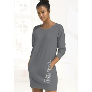 Bench - Loungewear - Sweatjurk - Stone/wit - Met Logoprint Opzij