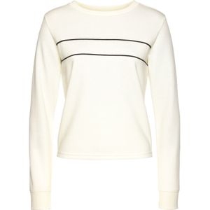 Sweater - Ecru - Loungewear - Lange Mouwen - Ronde Hals