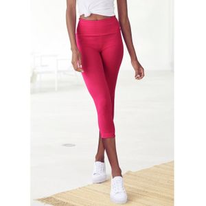 Lascana - Caprilegging - Pink - Met Brede Zachte Boord