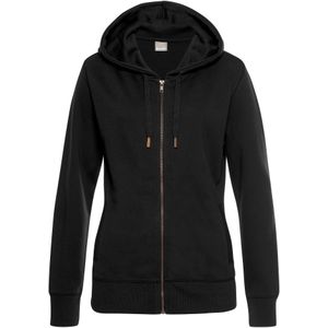 Bench - Loungewear - Sweatvest - Zwart - Met Capuchon en Ritssluiting