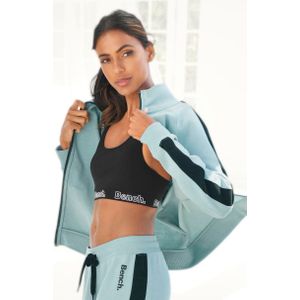 Bench. Loungewear Sweatvest met zijstrepen en staande kraag, loungewear