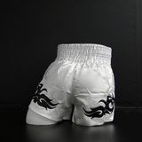 Stiel Muay Thai Short- Broekje - Wit / Goud / Zilver