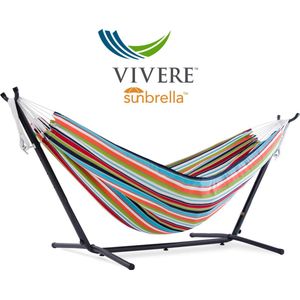 Vivere Sunbrella® Hangmat met Standaard - Carousel Confetti