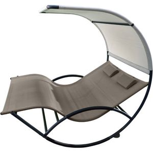 Vivere Dubbele Chaise Rocker – Cocoa