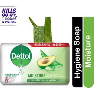 Dettol - Handzeep - Moisture - Aloë Vera & Avocado - Zeepblok - 100gram