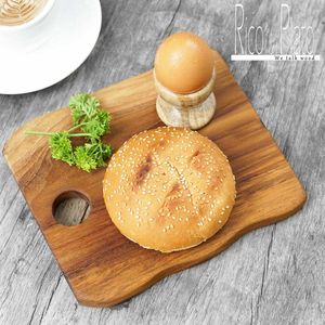 Teakhouten snijplankje / serveerplank ""Sandwich