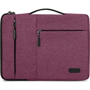 Laptop Sleeve 14 Inch Shockproof Laptop Bag Protective Case Waterproof Laptop Sleeve Case Compatible with MacBook Air / MacBook Pro 13-13.3 Inch Wine Red