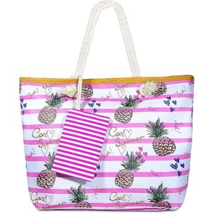 grote strandtas met ritssluiting zomer tas sluiting dames shopper tas schoudertas zwembad tas schoudertas strandtas.