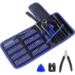 Fijnmechanische schroevendraaierset, 119-in-1, elektronica-reparatiegereedschap, multi-bit-schroevendraaier, reparatieset voor smartphones, consoles, camera's, pc, horloges, brillen, modelbouw, tablets enz