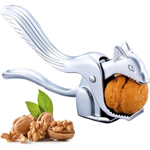 Notenkraker Walnoten, 2023 Leuke Eekhoorn Notenkraker RVS Walnoot Peeling Tool Cracker, Gegoten Zink Pecan Cracker, Notenkraker Werkt