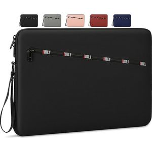 laptophoes 15-15,6 inch laptoptas waterdichte laptophoes schokbestendig notebooktas pc beschermhoes voor macbook air/pro zwart