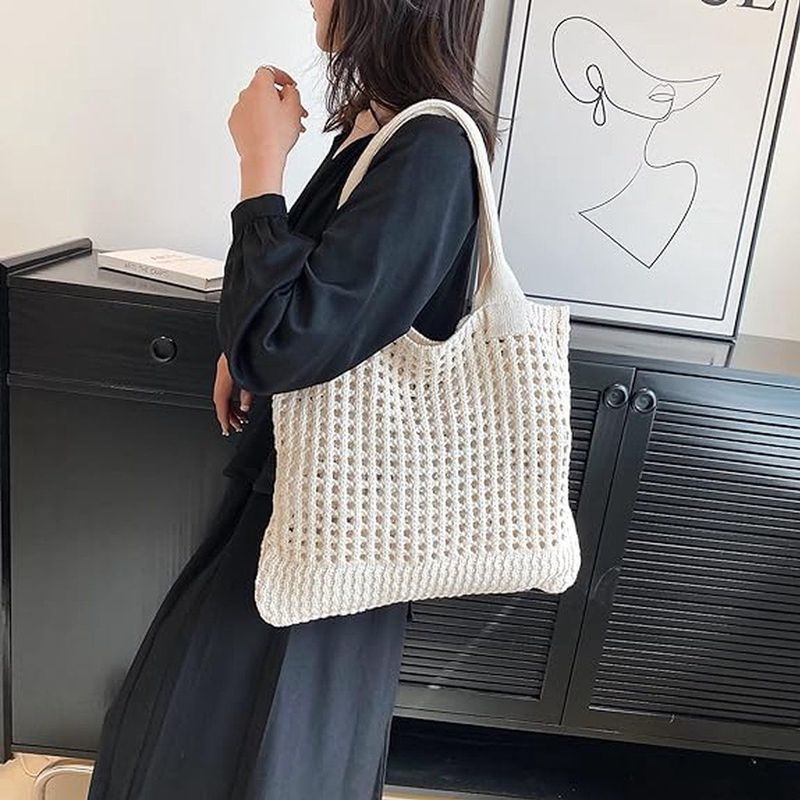 Women's beach bag, shoulder bag, large shopper, tote, handbag, shoulder bag for work, office, travel, shopping, school and daily use
