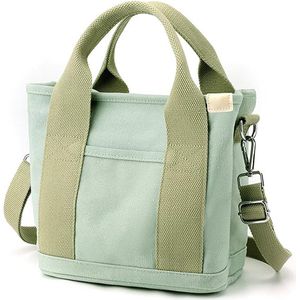 Canvas tas dames schoudertas dames schoudertas mode handtas casual tote handtas dames canvas tote bag voor dagelijks gebruik, kantoor, schooluitstapjes en winkelen