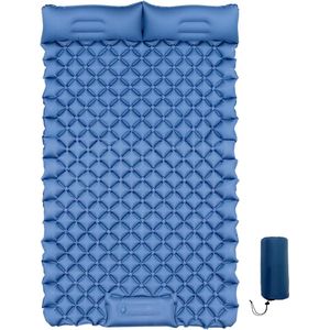 Zelfopblazend luchtbed, kampeermatras, buitenslaapmat, voor kamperen, wandelen, 200 x 120 x 9 cm.