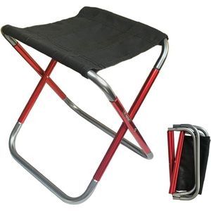 Camping Opvouwbare Kruk, Mini Opvouwbare Stoelen voor Buiten, Draagbare Lichtgewicht Opvouwbare Kruk voor Vissen, Kamperen, Reizen, Wandelen, Strand, Tuin, BBQ met Draagtas in 3 Maten (Klein)