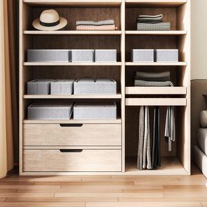 Pakket van 12 lade-organisatoren, opvouwbare opbergdoos, stoffen lade-organisatiesysteem, kastorganisator voor kleding, bh's, sokken, ondergoed, stropdassen, sjaals.