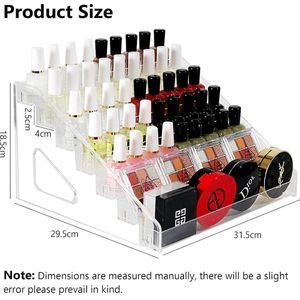 7 lagen nagellakopslag, nagellakorganizer, nagellakplank, geen gereedschap nodig, voor badkamerijdelheid aanrecht