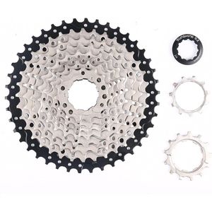 10-versnellingen cassette, 11-42T, 10-versnellingen cassette met verlengde B-schroef voor mountainbikes, racefietsen, vouwfietsen, MTB-fietsonderdeel.