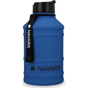 2,2 liter fitness drinkfles - XXL fles Gym Bottle - sport waterfles Water Jug - stabiele sportfles van roestvrij staal - BPA-vrij