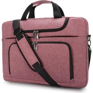 Laptop Bag 17 Inch / 17.3 Inch / 15.6 Inch Notebook Bag Shoulder Bag for University Work Business, pink