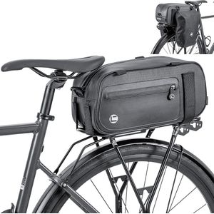 Fietsbagagedragertas 26 L waterdichte fietstas voor bagagerek, multifunctionele fietstassen, achterwieltassen, fietsreistas