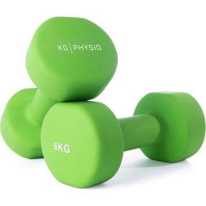 Physio Hantelset met A3-oefenposter - Neopreen Dumbbell set van 2 - Fitnessgewichten van gietijzer - Zweetbestendige dumbbell set voor vrouwen en mannen