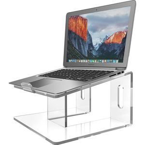 Acryl Laptopstandaard Ergonomische Laptop Houder voor Bureau Laptopstandaard Notebookstandaard voor Alle Laptops 10-15.6 Inch