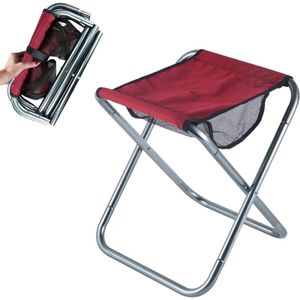 Kleine draagbare opvouwbare kruk, Mini opvouwbare stoelen voor buiten kamperen, Opvouwbare kampeerkruk, Lichtgewicht voor kamperen, vissen, picknicken, reizen en wandelen.