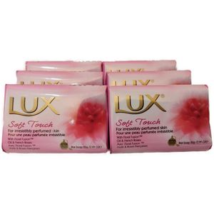 Lux Zeep - Soft Touch - Voordeelverpakking - 6 x 85 gram - Rozen & Almond Oil