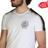 Aquascutum - QMT017M0-01 - T-shirt - Wit - Heren