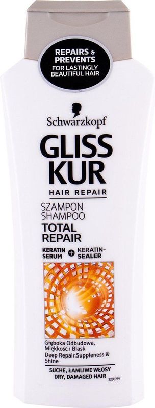Schwarzkopf - Gliss Total Repair - Shampoo - 400 ml