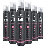 Taft - Power Cashmere Mousse - Haarstyling - Haarmousse - Voordeelverpakking - 6 x 200 ml