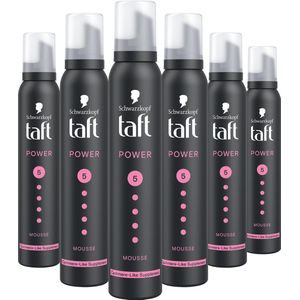 Taft - Power Cashmere Mousse - Haarstyling - Haarmousse - Voordeelverpakking - 6 x 200 ml