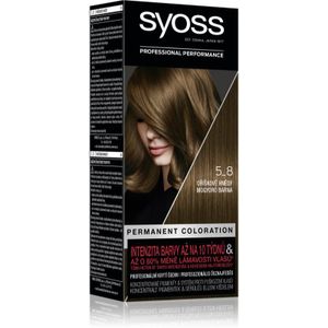 Syoss Permanent Color Pernamente Haarkleuring Tint 5_8 Hazelnut Brown 1 st