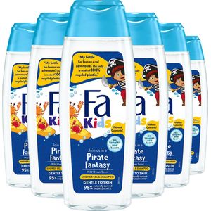 Fa Kids Pirate Fantasy douchegel & shampoo - 6 x 250 ml - voordeelverpakking