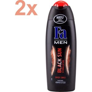 Fa - For Men - Black Sun - Spicy Chili - Douchegel - 2x 250ml - DUO PACK
